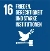 UN-Nachhaltigkeitsziel 16: Frieden, Gerechtigkeit, und starke Institutionen